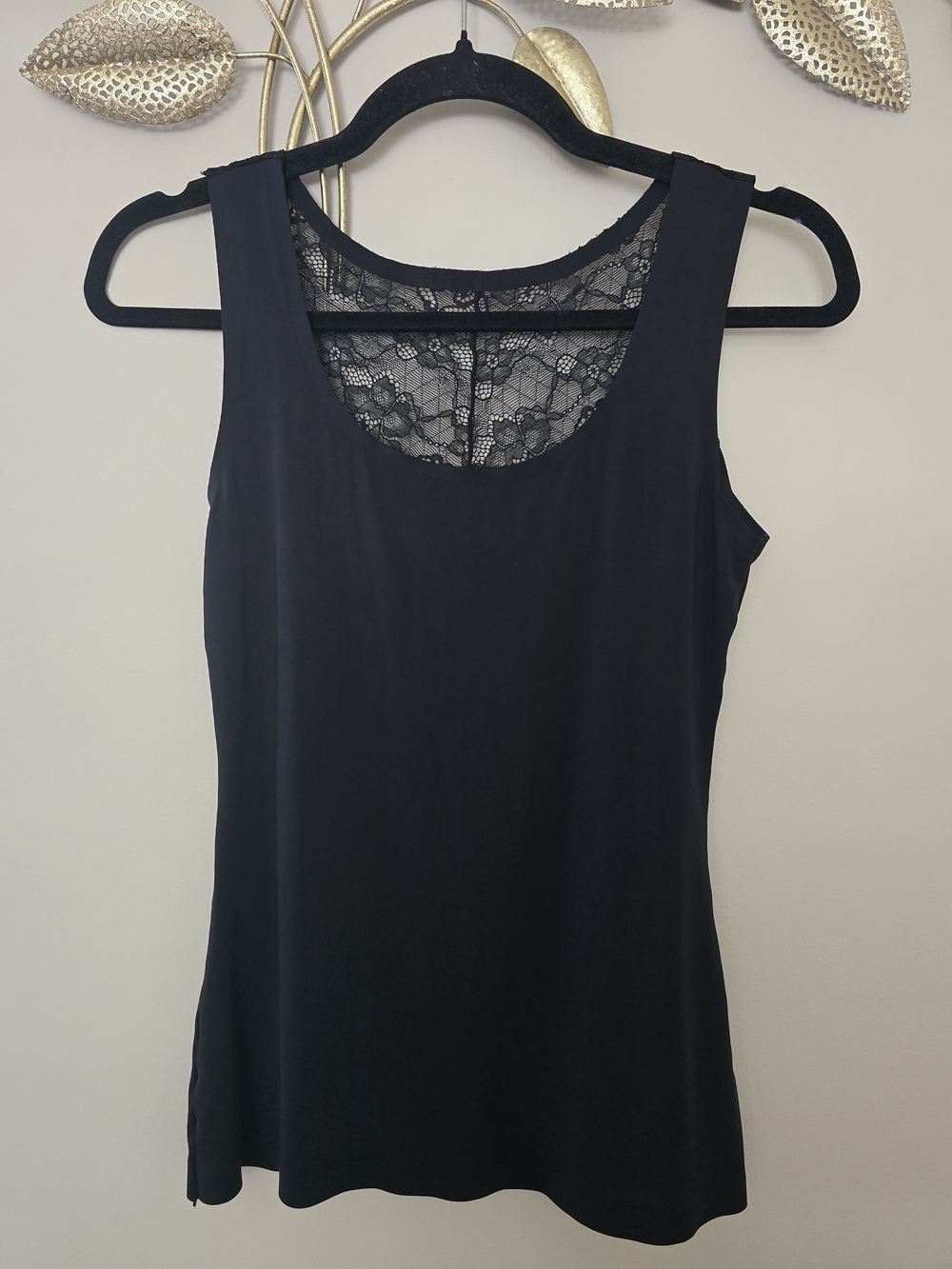 Prima Valentina Black Lace Top Size S